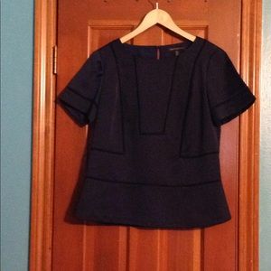 Banana Republic Petite Blouse Navy shirt